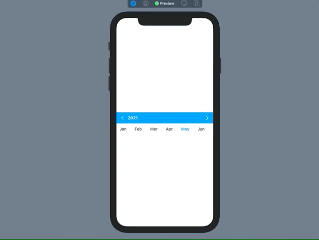Year Month Selector in SwiftUI